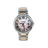 Cartier Ballon Bleu 36 mm Stainless Steel 18 Carats Yellow Gold Watch